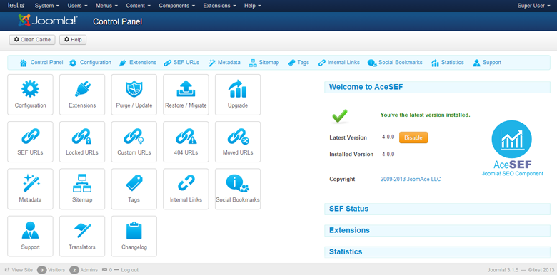 AceSEF-control-panel